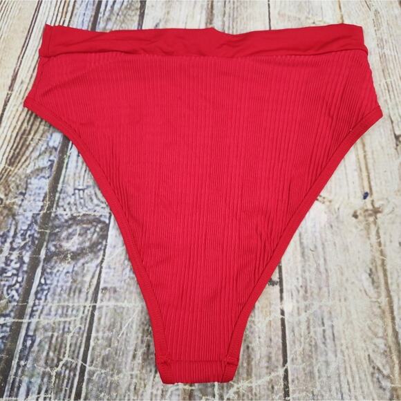 L*Space Frenchi Bitsy Bikini Bottom in Lipstick Red Size Small NWOT - Picture 3 of 5